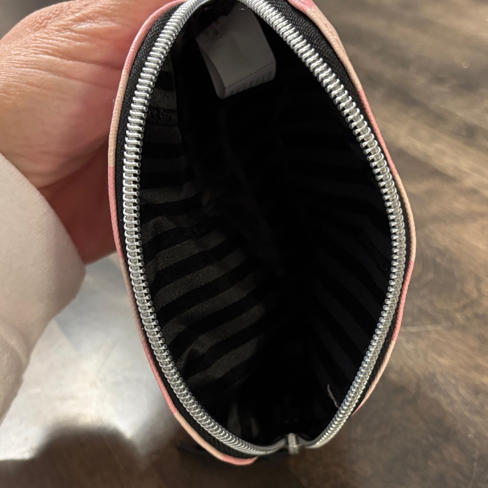 Victoria's Secret Pink and Cream Striped Cosmetic Bag - Picture 5 of 6